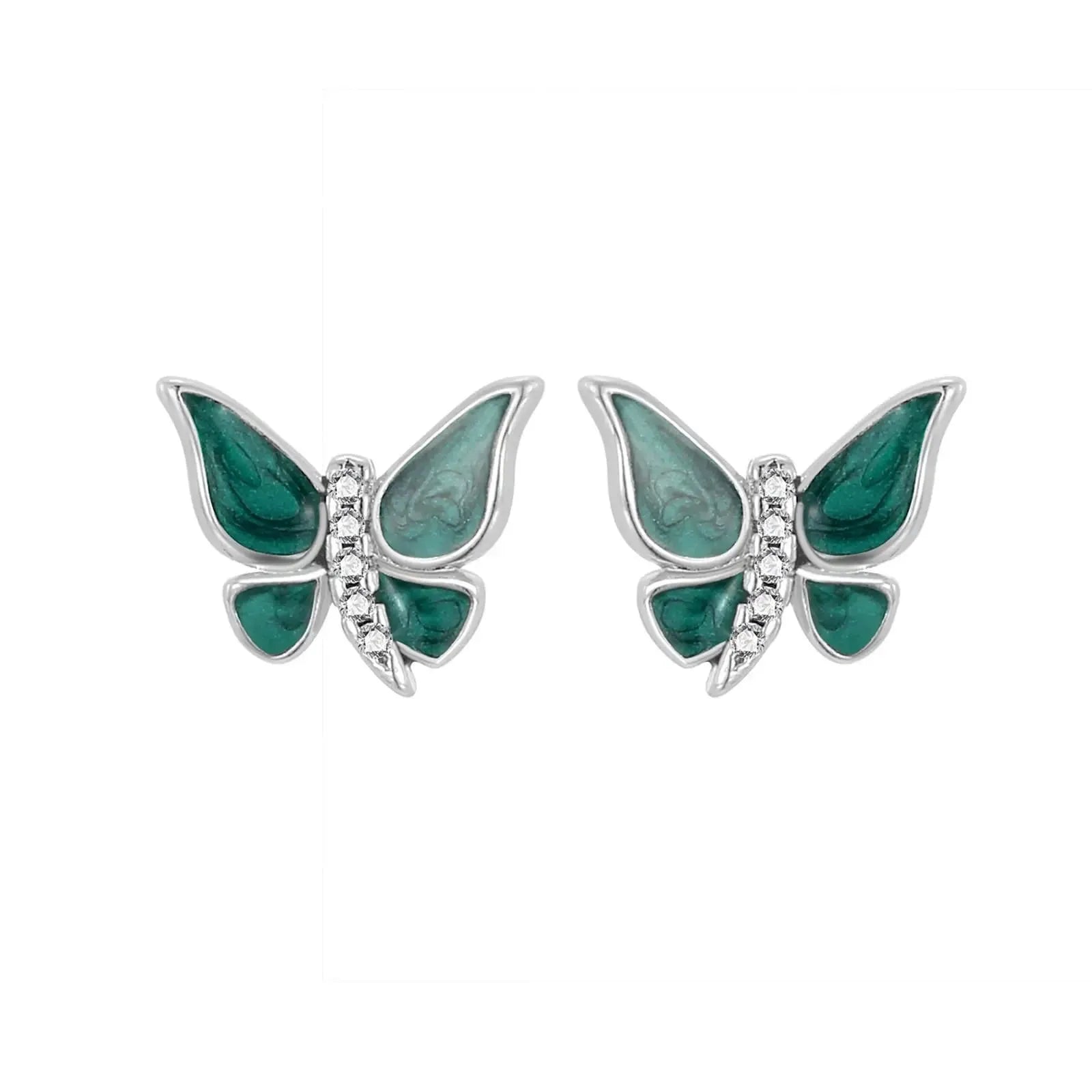 Enchanted Pink Butterfly Jewelry Set – Necklace, Earrings &amp; Adjustable Ring (3-Piece)