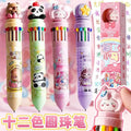 Magic World 12-in-1 Multicolor Ballpoint Pen – Cute Anime Edition