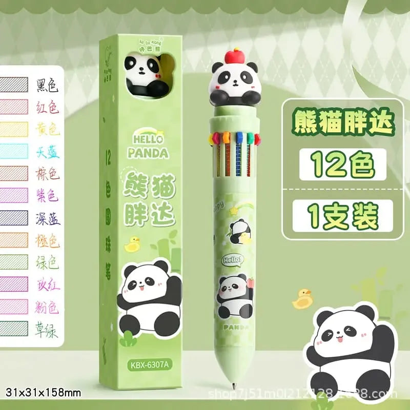 Magic World 12-in-1 Multicolor Ballpoint Pen – Cute Anime Edition