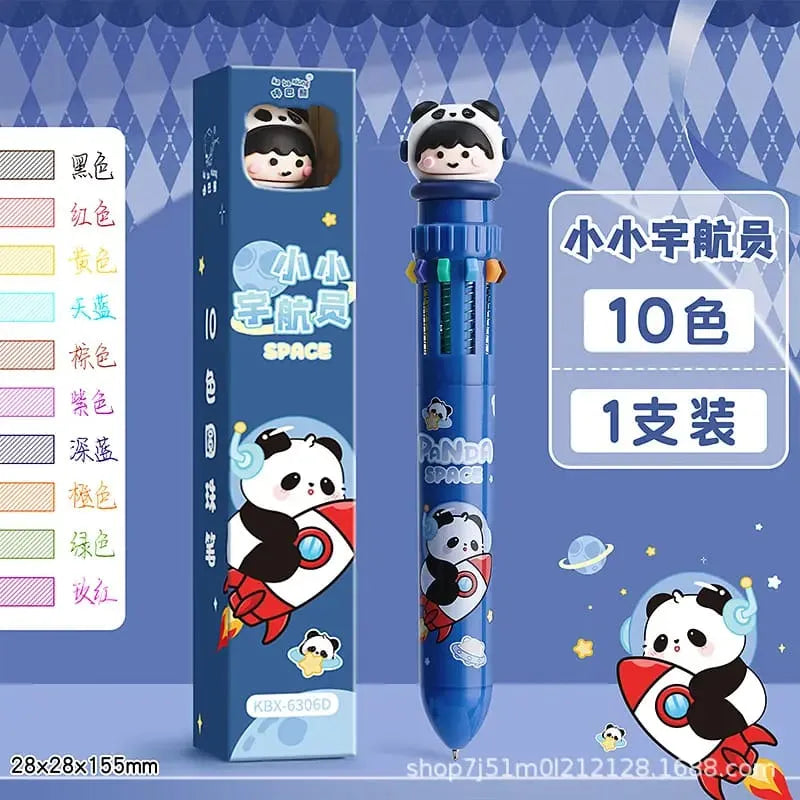 Magic World 12-in-1 Multicolor Ballpoint Pen – Cute Anime Edition